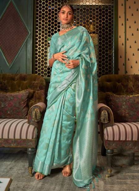 Green Colour Kishir Raj Tex New Latest Designer Ethnic wear Silk Saree Collection 286006